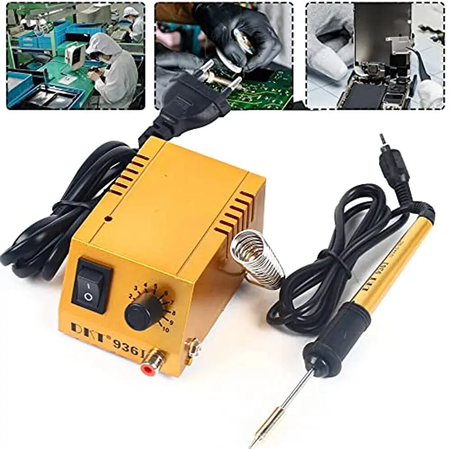 1-18W Mini Soldering Station Small Iron Soldering Tools Station 50-450°C Adjustable 100-240V for Welding of Electronic Products