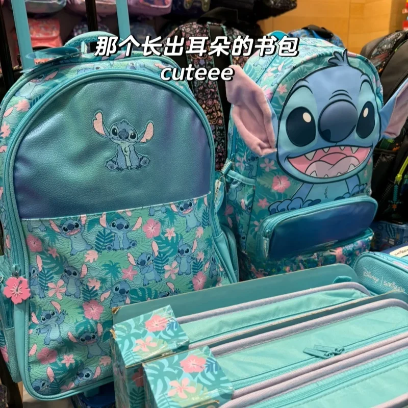 

100%Genuine Australia Smiggle Disney Stitch Cartoon Series Children School Bag Anime Backpack Student Gift