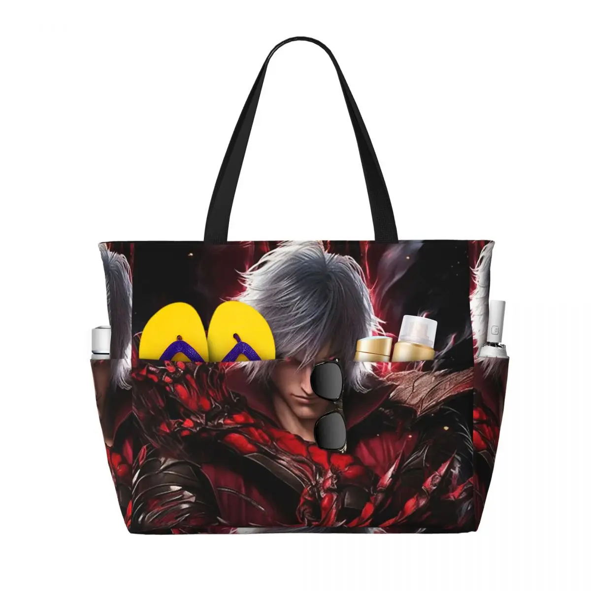 

Devil May Cry Game Beach Tote Bag Sport Gym Yoga Duffle Large Tote Bag Women Travel Bag Fitness bag
