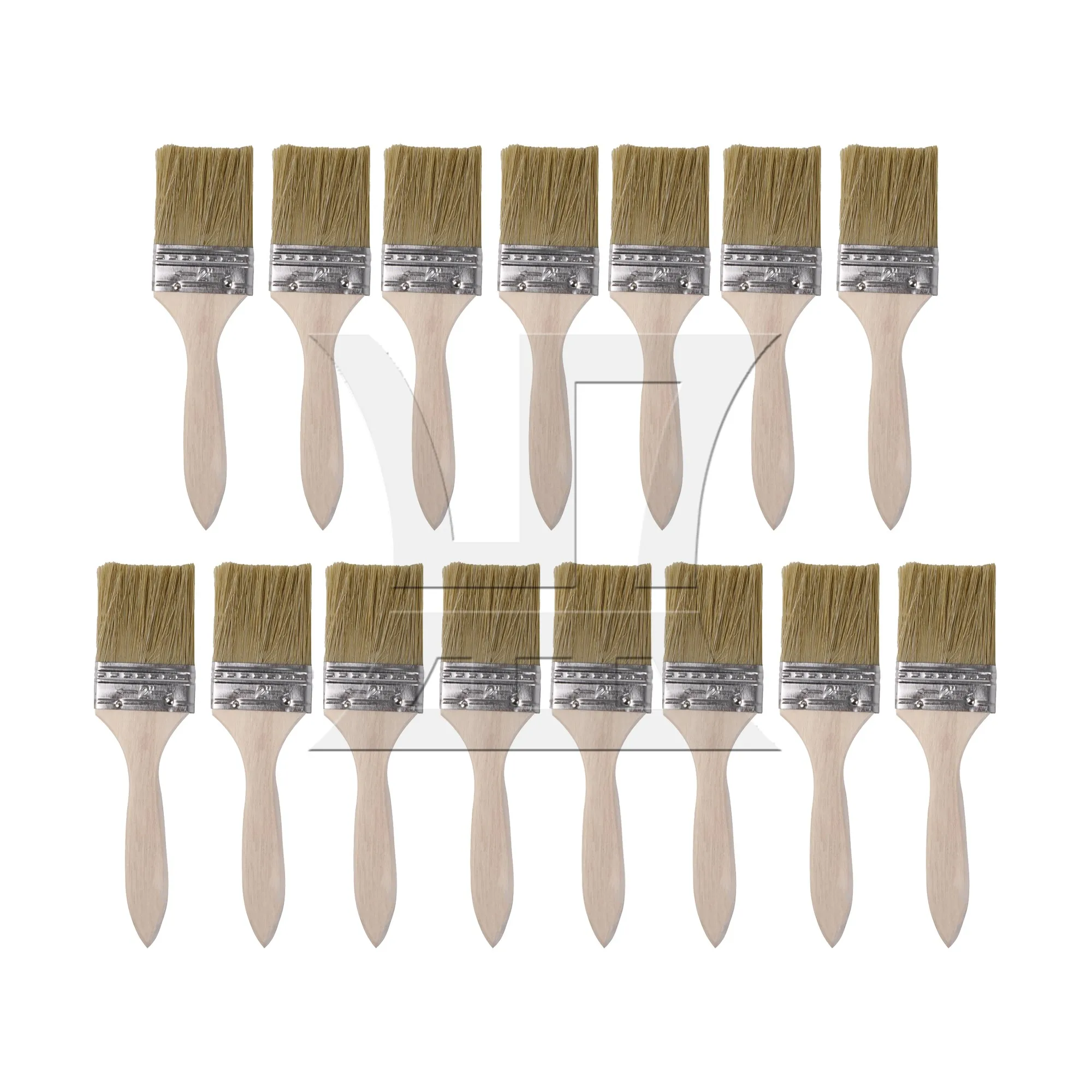 15PCS Chip Paint Brushes with Wooden Handle for Home Improvement 2