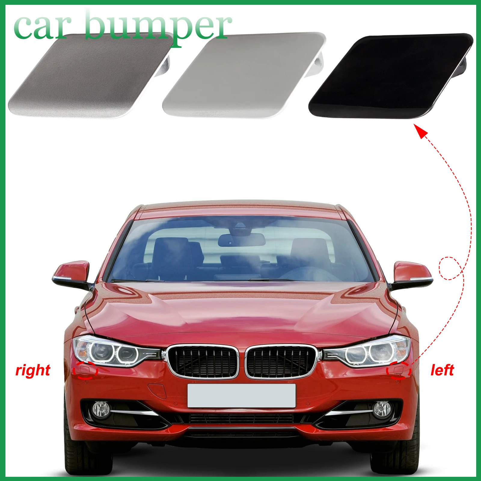 

Front Bumper Headlight Washer Cover Cap For BMW F30 F31 320i 328i 335i Accessories 2012 2013 2014 2015 51117293031 51117293032