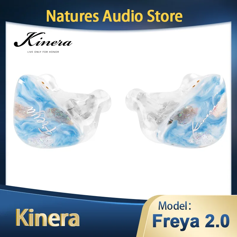 Kinera Freya 2.0 In-Ear Earphones Freya2 IEM 1DD+3BA Hybrid Driver Headphones Monitor Earbuds with Detachable Cable 2PIN 0.78mm