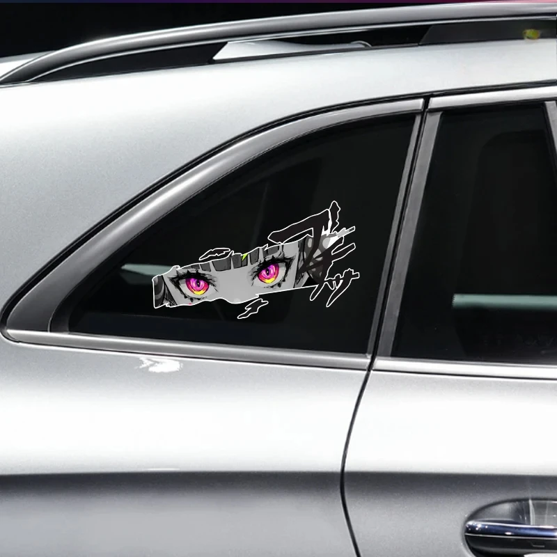 Stiker mobil tampilan animasi anime JDM penutup goresan bodi dekorasi casing komputer stiker tahan air