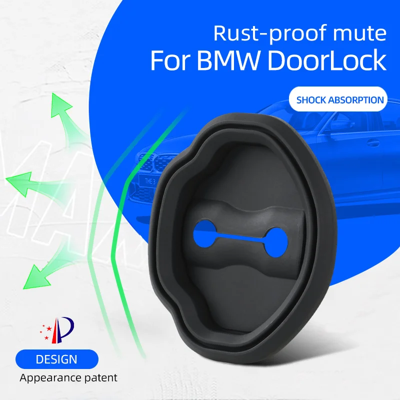 Silica Gel Door lock Case Car Door Lock Cover Door Check Arm Protector Cover For BMW 3‑Series 5‑Series 7‑Series X1 X3 X5 X7 i3