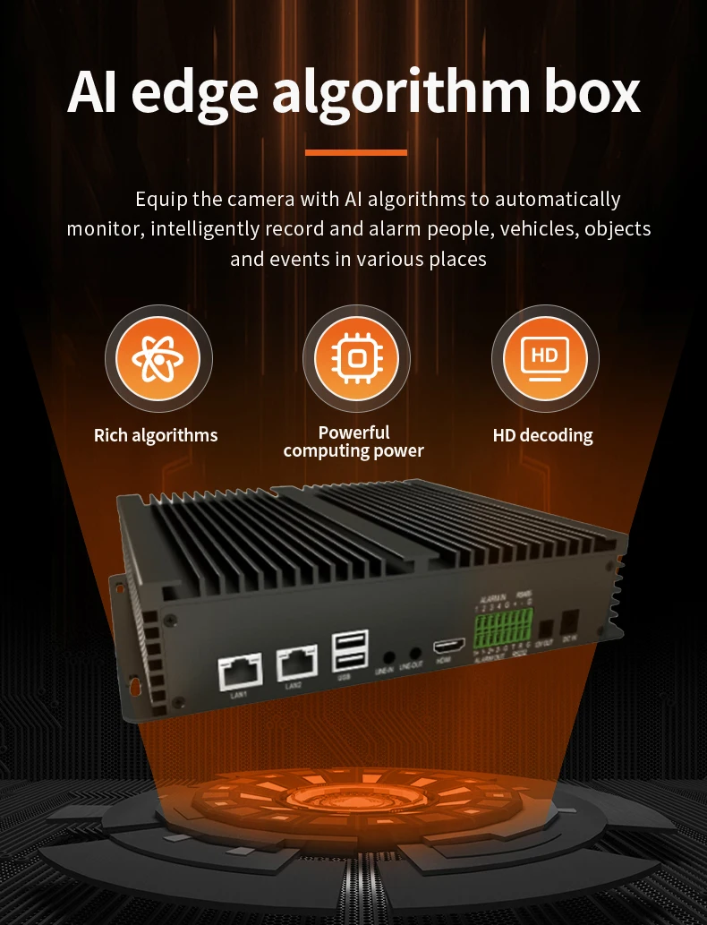 خادم الحوسبة الذكي Edge Smart Ai Edge Computing Box حل الأمان الآلي LB