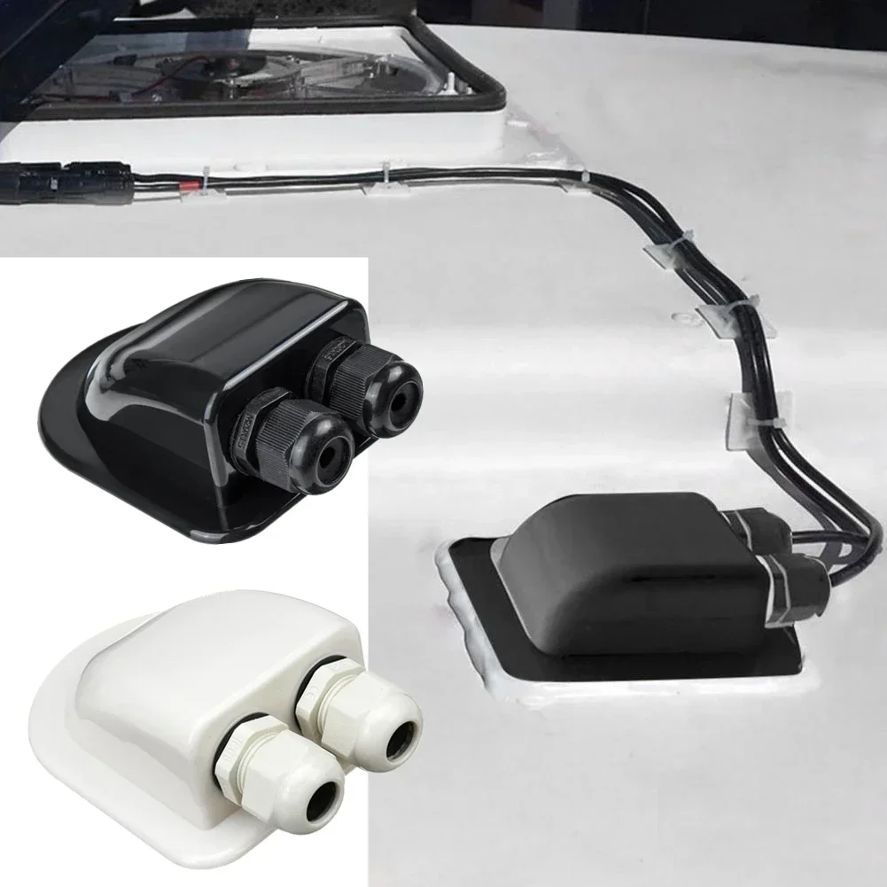 1/2 Wire Entry Motorhome Junction Box Car Camper Accessory Waterproof Roof Solar Cable RV Junction Box Caravan Accessories