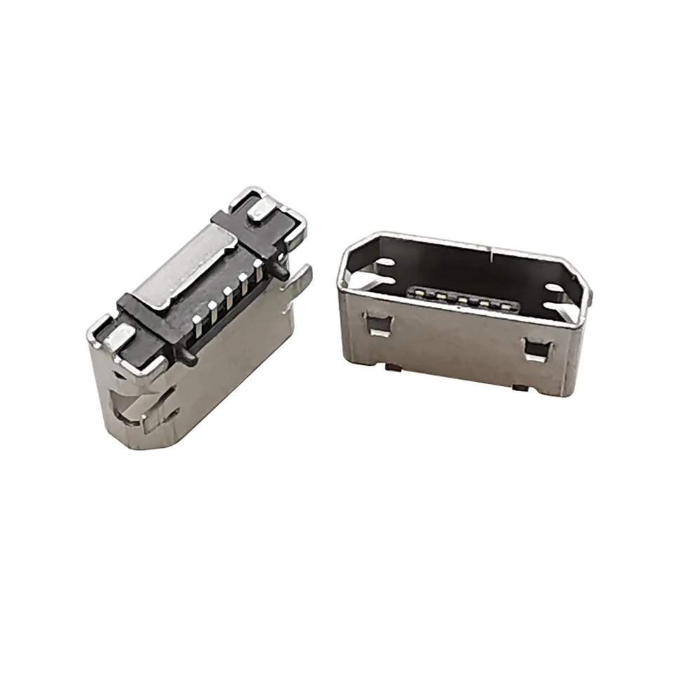 10 piezas de conector Micro USB tipo B hembra de 5 pines, puerto de soldadura SMD, conector de carga para reparación de datos de teléfono Android 5