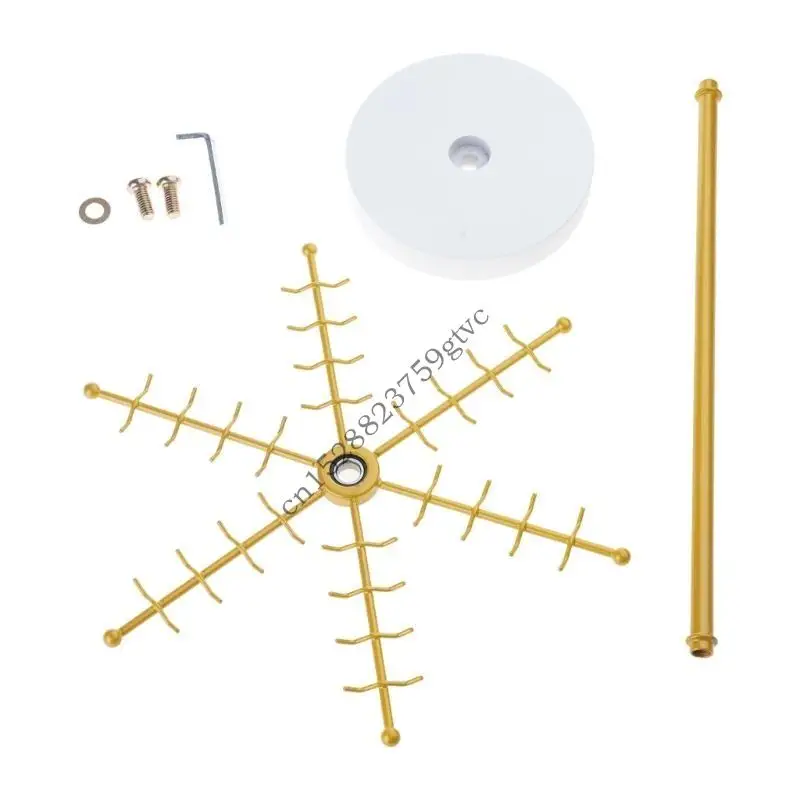 

D0UF Metal Necklace Tree Stand with 48 Hooks Rotating Rack for Organizing and Displaying Necklaces Earrings and Bracelets