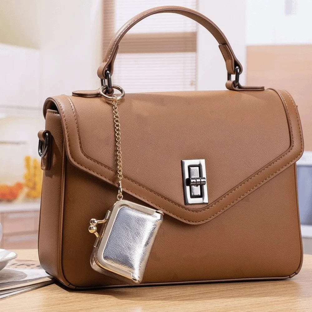 

Exquisite Leather Jewelry Storage Box Luxury Small Size Earring Necklace Wallet Pure Color Clasp Closure Mini Coin Purse Daily