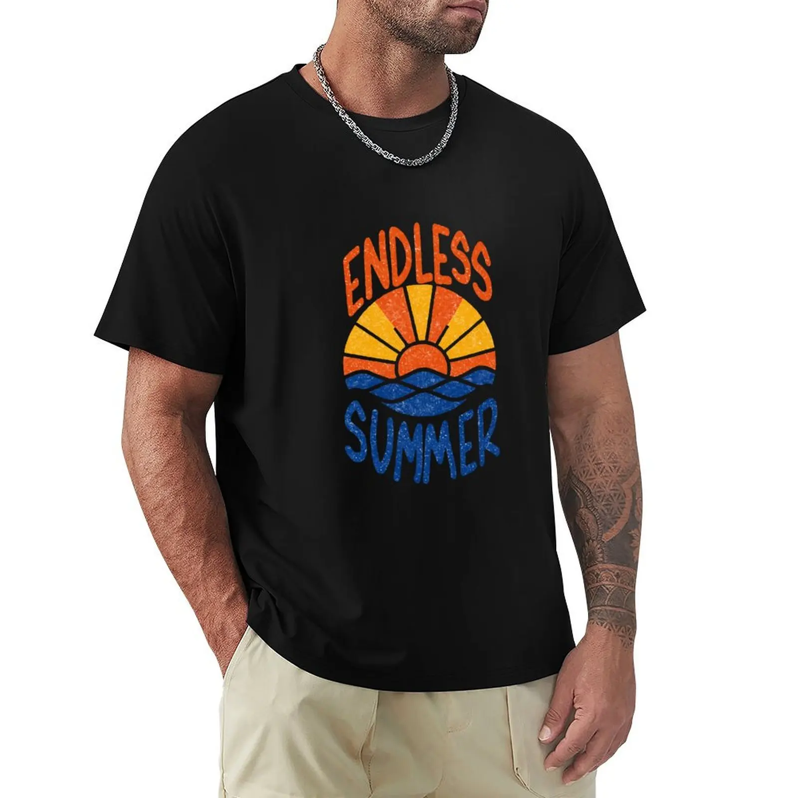 Endless Summer Summer Spring Break Vacation T-Shirt blanks hippie clothes t shirts for men cotton