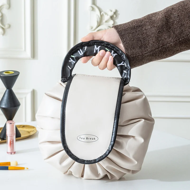 حقيبة مكياج للسفر برباط مقاومة للماء وحقيبة تخزين محمولة ذات سعة كبيرة #3