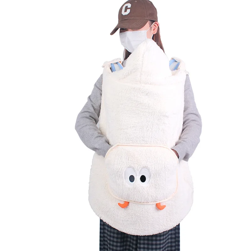 Winter Fleece Baby Blanket Waist Stool Cloak Stroller Blankets Thicken Warm Infants Cloak Cart Cover Blanket Bedding Baby Stuff view 5