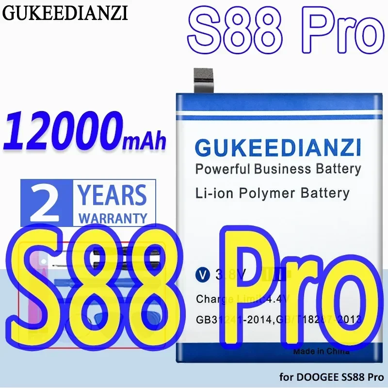 

Аккумулятор GUKEEDIANZI BAT20M1310000 (S88 Pro) емкостью 12000 мАч для батареи DOOGEE S88Pro