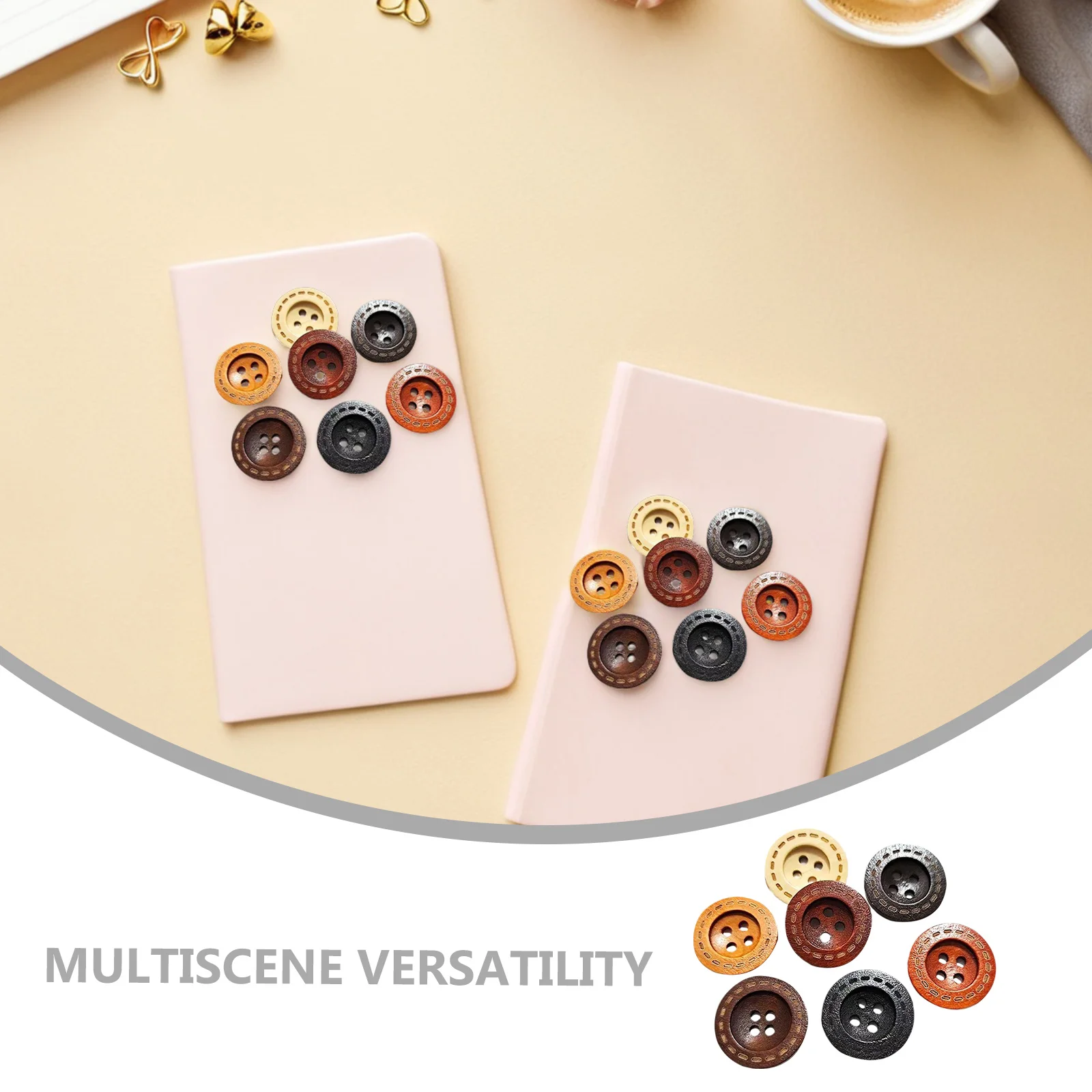 40 قطعة دبابيس ضغط الخشب خمر الزخرفية الإبهام المسامير شقة رئيس زر ترصيع للوحات الفلين نشرة الجدران لوحات مذكرة #5