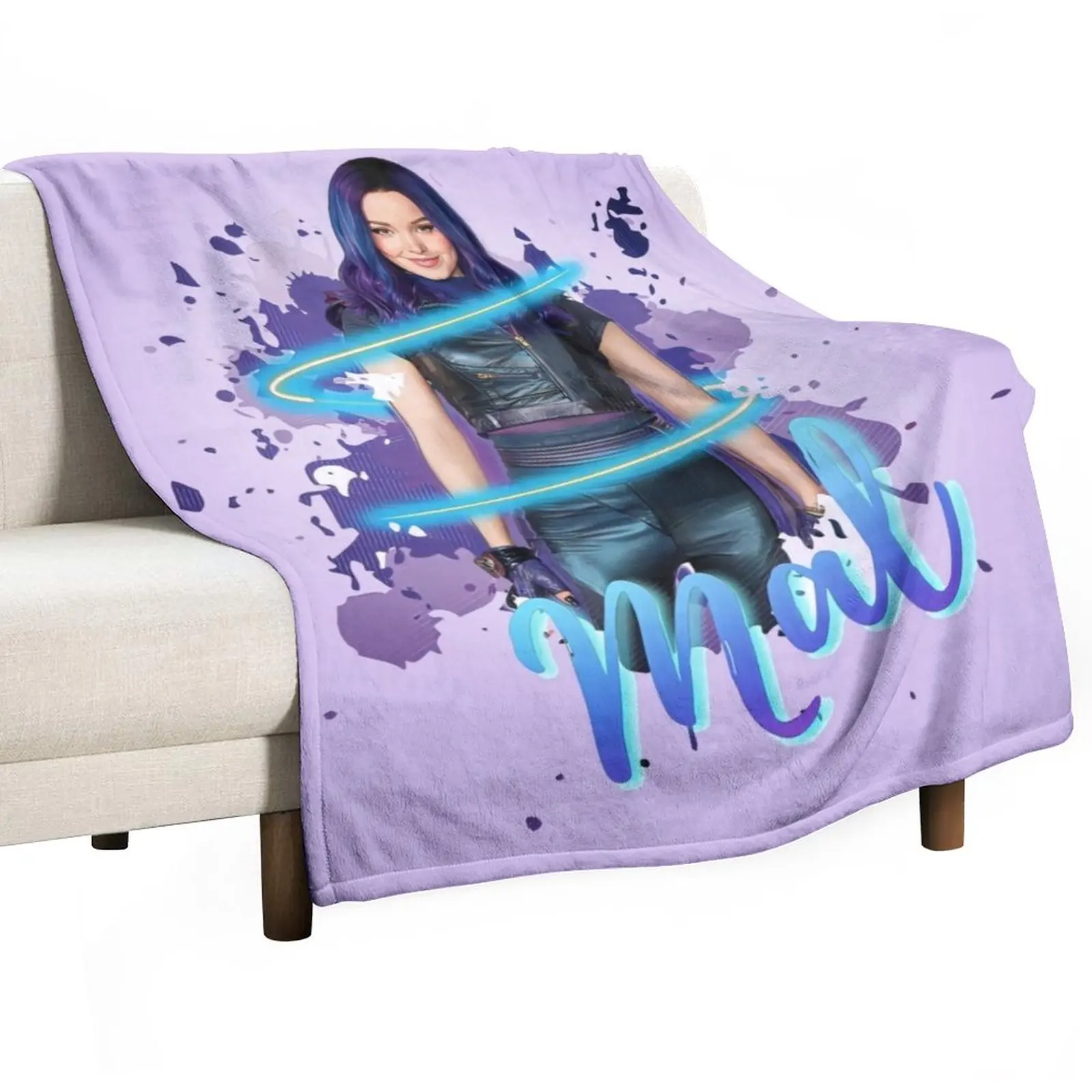 

Mal - Descendants 3 Throw Blanket Decorative Sofa Blankets manga