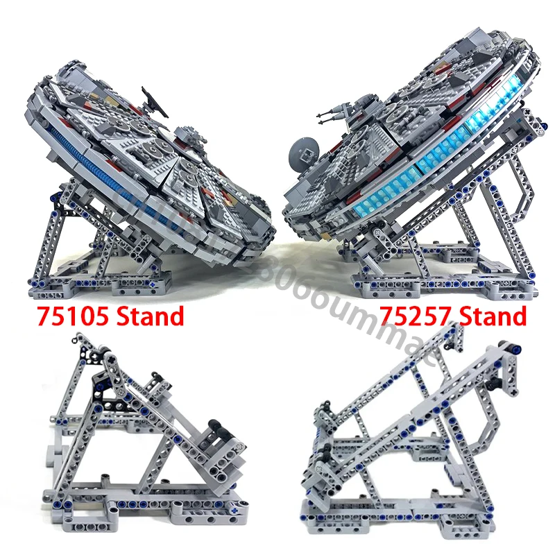 The Display Stand for Millennium 75257 Falcon Vertical MOC Building Blocks Bricks Compatible for 05007 75105 Ultimate Collectors