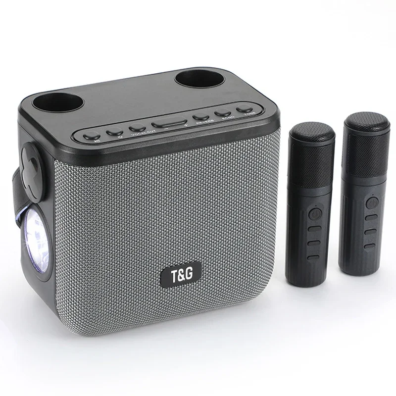 T&G545DK High Power Wireless Portable Outdoor Audio Microphone Bluetooth Speaker Sound Family Party Karaoke Subwoofer Boombox FM