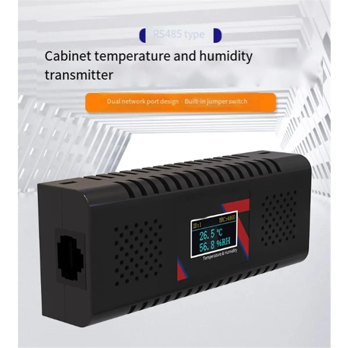 [AC18 Digital]/RS485 Cabinet Temperature and Humidity Sensor,Cabinet Type Temperature and Humidity Transmitter Sensor,RJ45 Port