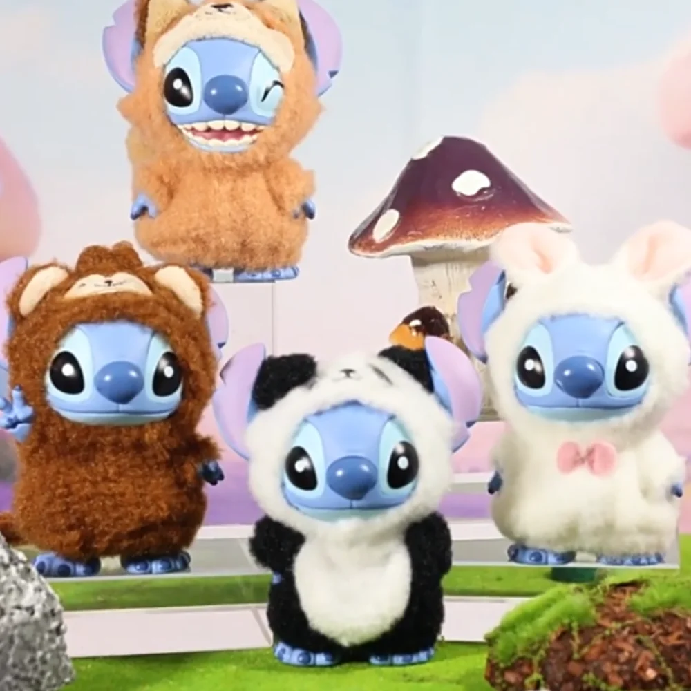 

Enesco Disney Lilo & Stitch Jungle Party Blind Box Cute Outfit Stitch Collectible Figure Desktop Ornament Surprise Gift For Fans