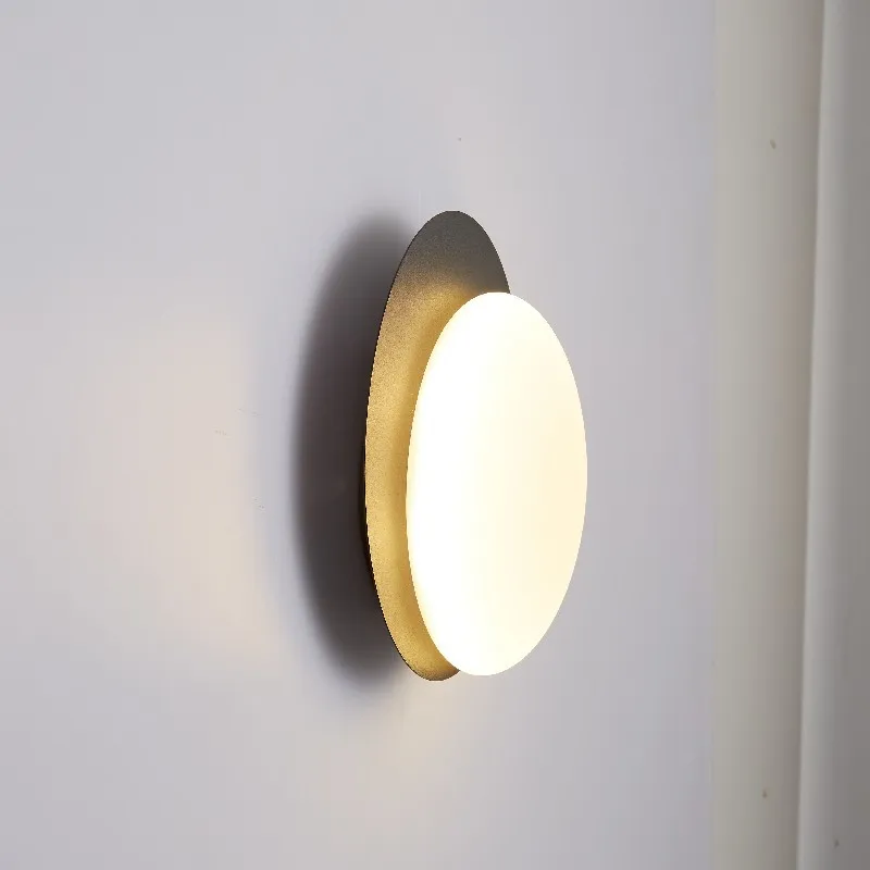 Imagem -05 - Minimalista Led Quarto Bedside Wall Light Nordic Ins Sala de Estar Quarto Infantil Corredor Macaron Fundo Lâmpada de Parede