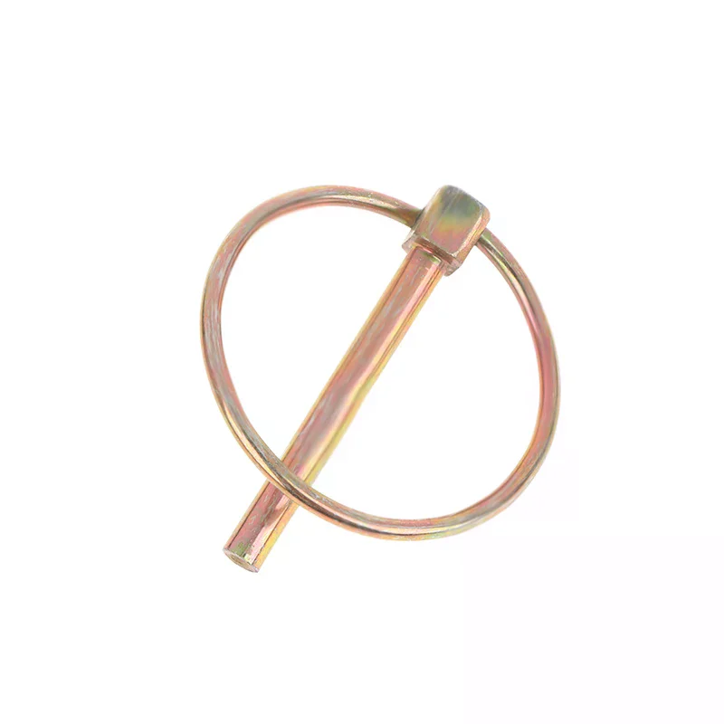 10/20/30Pcs 6*50MM Steel Lynch Pin Heavy Duty Trailer Tractor Bicycle Stroller Cargo Ring Clip For Farm Lawn Garden Truck