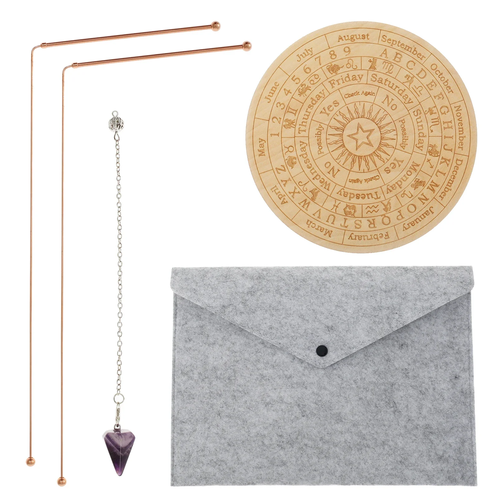 

Star Pendulum Board Dowsing Divination Board Magics Meditation Decision Plate Metaphysical Message Board Witchs Altar Supplies