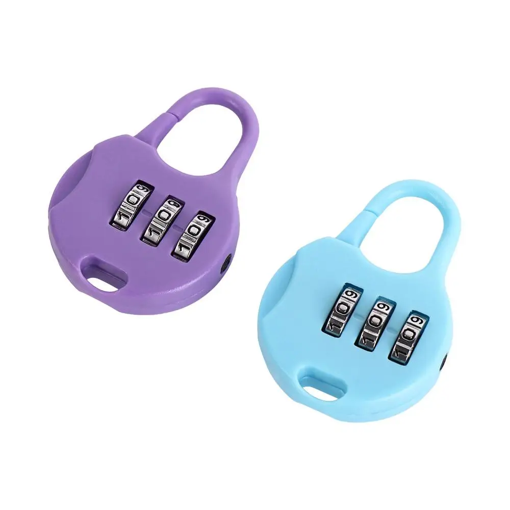 Plastic Password Combination Lock Backpack Padlock Luggage Travel Lock Padlock 3 Digit Gym Drawer Lock Digit Locks Zipper Bag