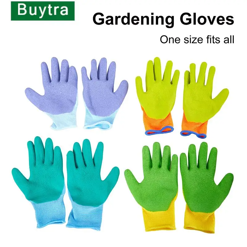 

1Pair Breathable Children Gardening Gloves Durable Waterproof Gloves Anti Bite Cut Collect Seashells Protector Handwork Gloves