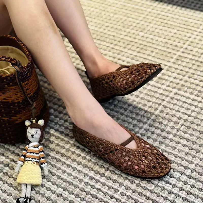 new-summer-mesh-sandals-women-ballet-flats-hollow-out-flats-beach-shoes-women-breathable-fisherman-shoes-women-sandalias-female