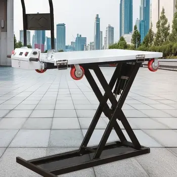 Electric new lake car Lifting flatbed car Lifting scissors carrying movable lifting table lake car