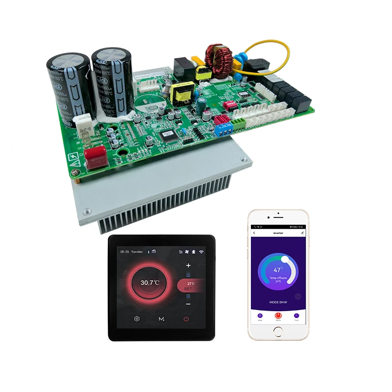 Commercial Air Source Wifi Tu ya Heating Cooling DC Inverter Heat Pump Controller Control Board PCBA