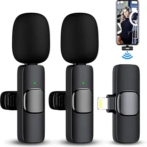 Lavalier wireless microphone for iPhone, Handy Android microphone, plug play, interview, youtube, tiktok 6 Main Sales IPhone Wireless Microphone - №2