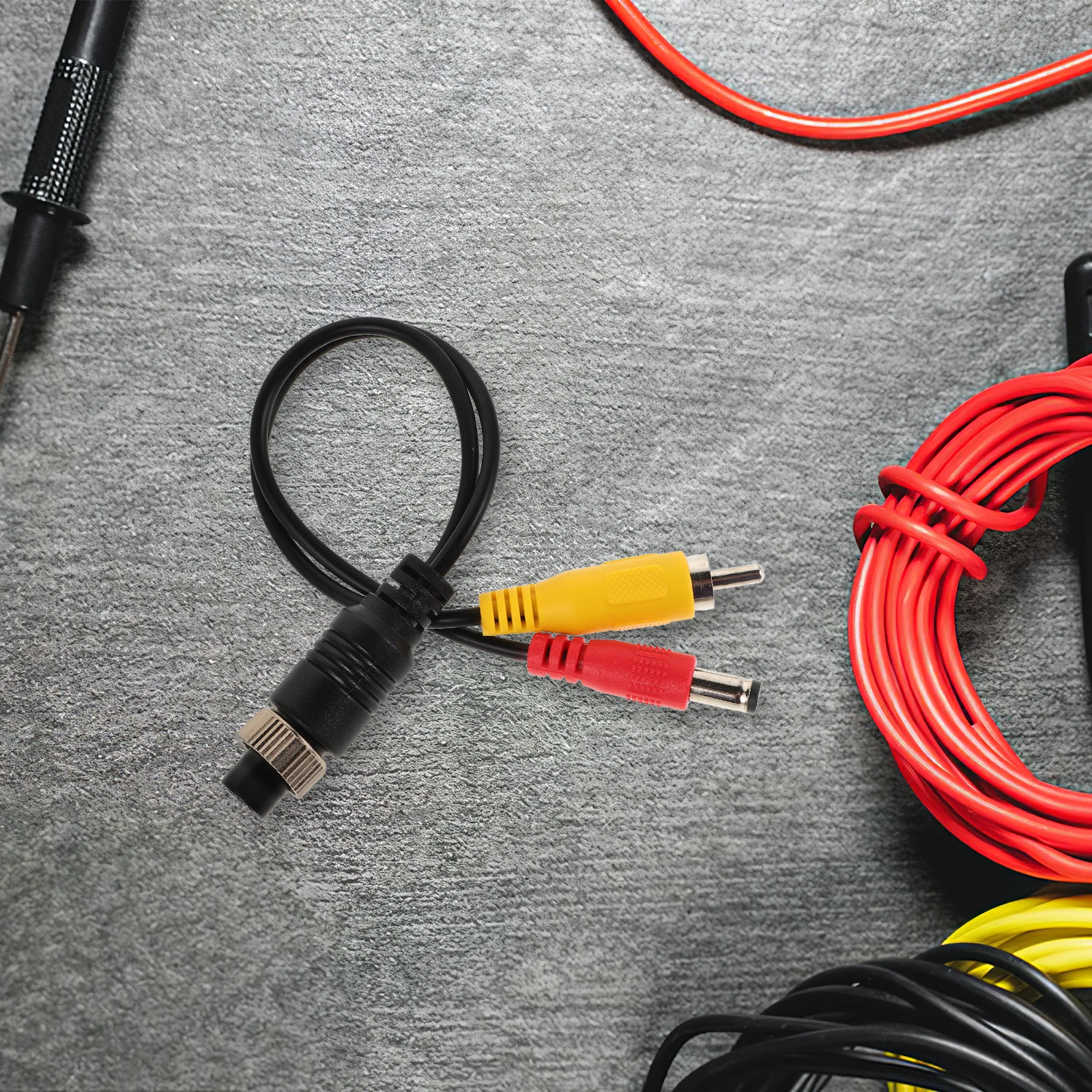 

Aviation Line Wire Connectors Camera Video Adapter Cable Extension Female RCA DC Car Navigation Reversing Pin Monitor