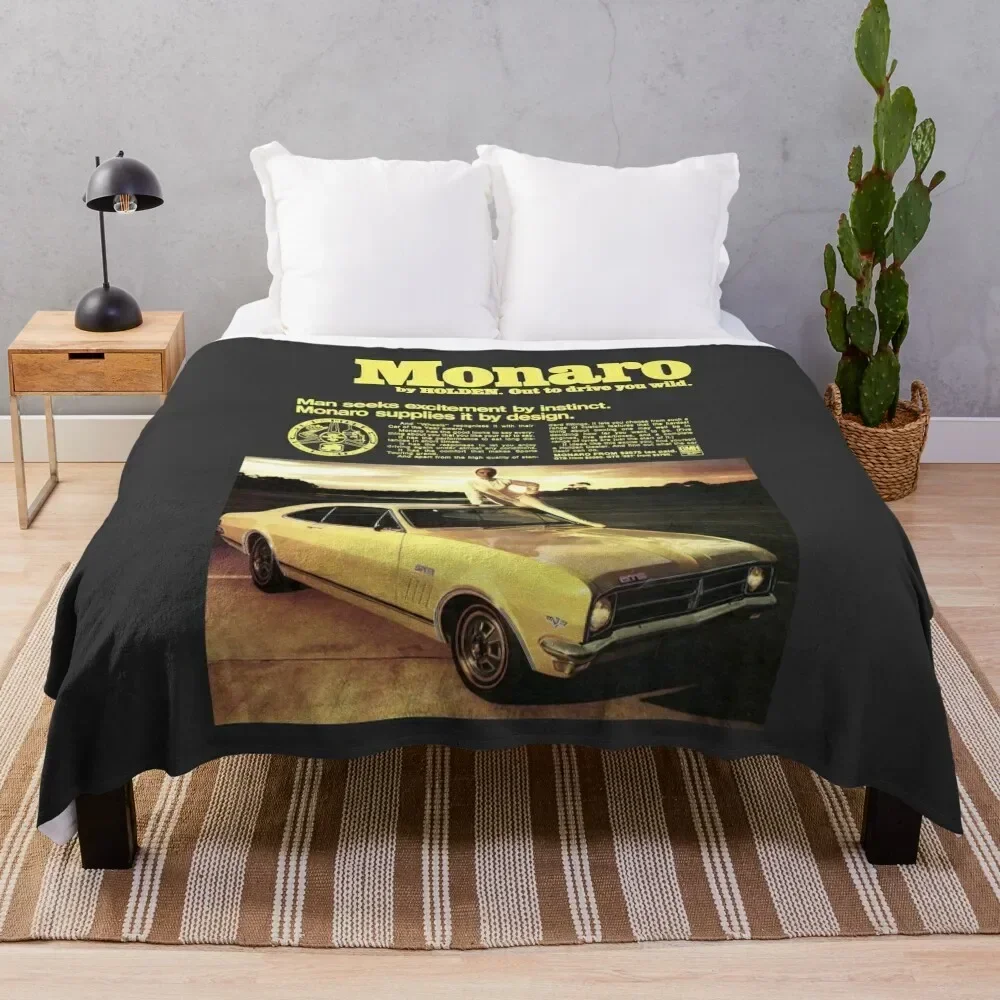 HOLDEN MONARO - ADVERT Throw Blanket Shaggy Blankets For Sofas Blankets