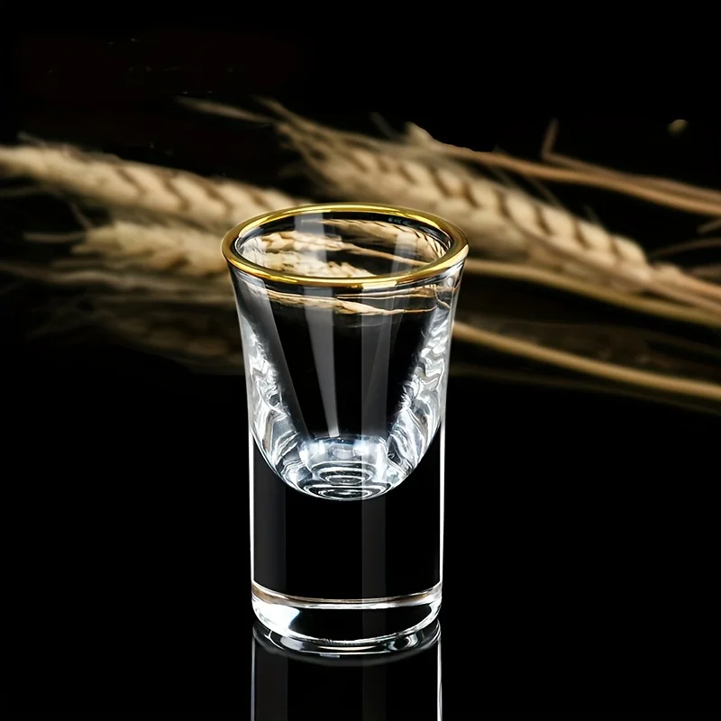 مجموعة زجاجية أنيقة مكونة من 6/12 قطعة 0.5 أونصة - نظارات هيسكي مثالية للروح الصينية لهدايا عيد الحب واستخدام الحفلات والبار