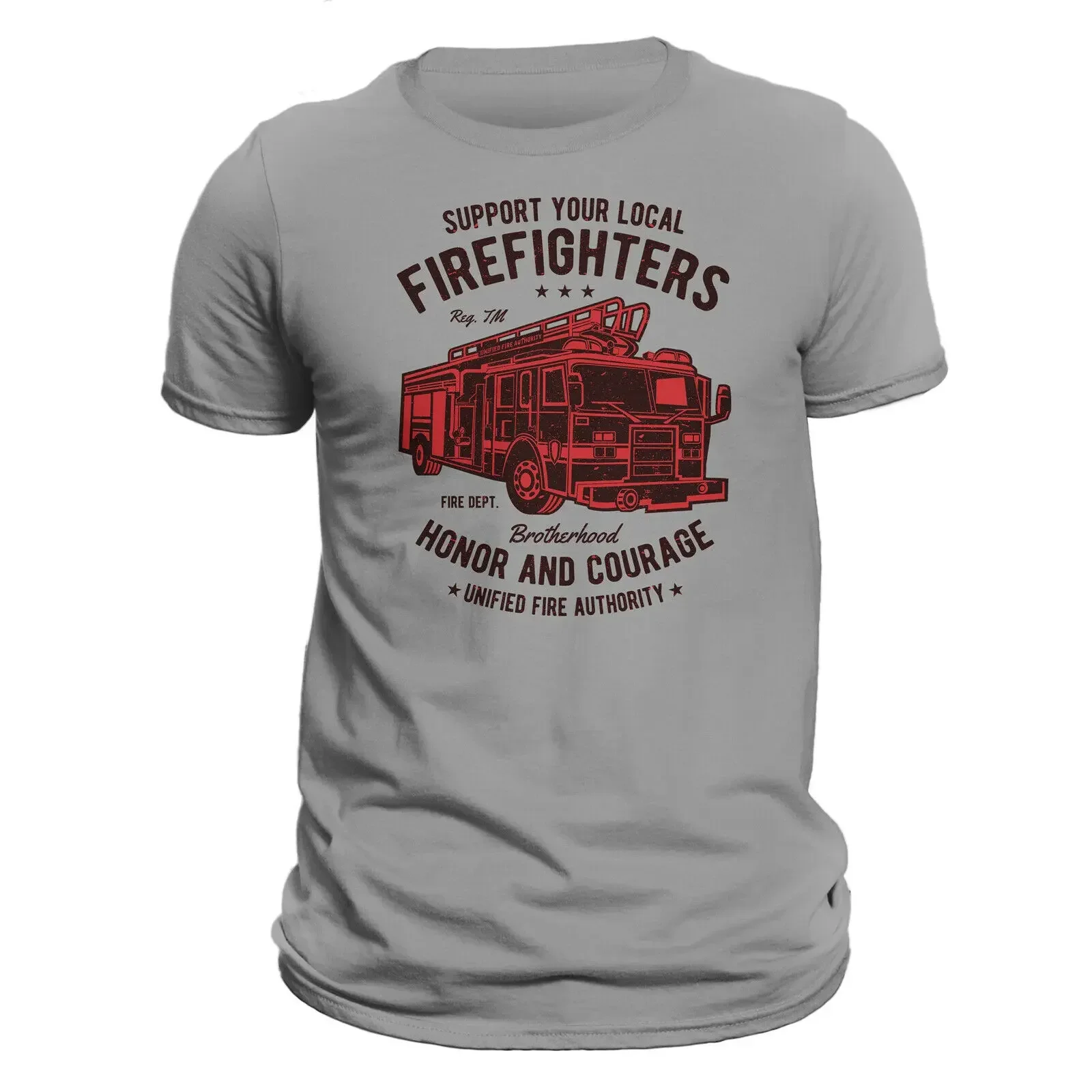 Fashion Fire Department Truck Firefighter Driver Gift T-Shirt Summer Cotton O-Neck Short Sleeve Men's T Shirt New Size S-3XL