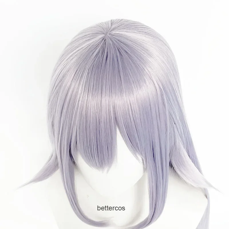 Boutte King Boo Cosplay Wig Long Sliver Purple Wigs Mario Bowsette Blonde Heat Resistant Synthetic Hair Cosplay Wigs Wig Cap