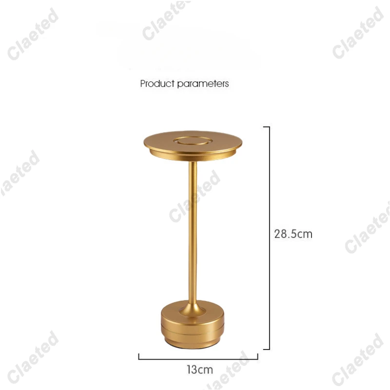 Simple Charging Table Lamp Restaurant Bar Desk Lamp Dimming Atmosphere Waterproof IP40 USB Charging Touch Switch Decoration Lamp