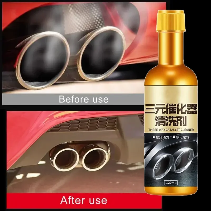 

120ml Car Catalytic Converter Cleaner Exhaust Systems Cleaning Agent Engine Booster Cleaner Boost Up Catalytic Remove Carbon