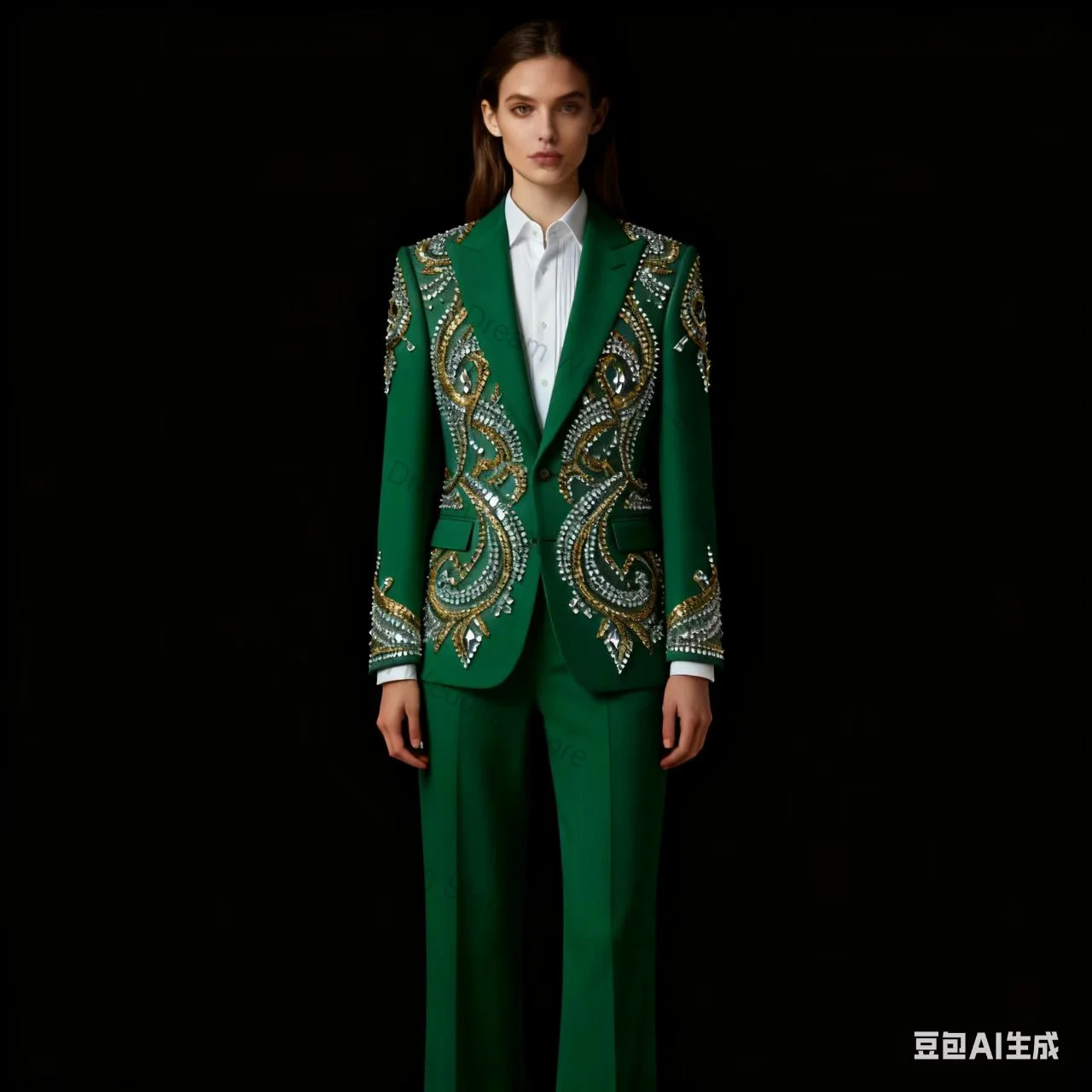 Conjunto de pantalones de traje rosa para mujer, chaqueta + Pantalones de 2 uds., chaqueta Formal de oficina con cristales de lujo para mujer, abrigo personalizado para invitados, boda y graduación