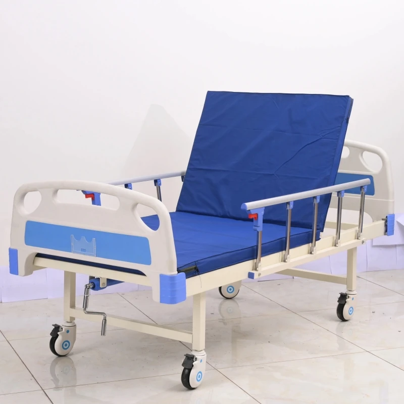 factory outlet two manual cranks hospital single function nursing medical hospital bed for elderly