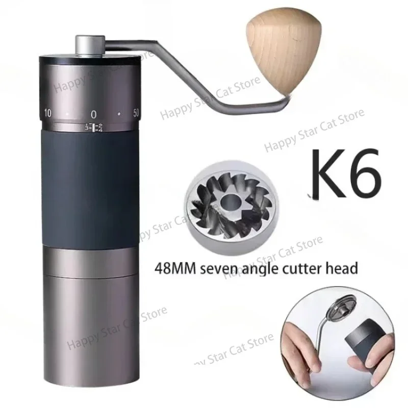 

K6 K4 Manual Coffee Grinder Espresso Machine Professional Portable Coffee Bean Grinder Camping Travel Coffeeware Gift