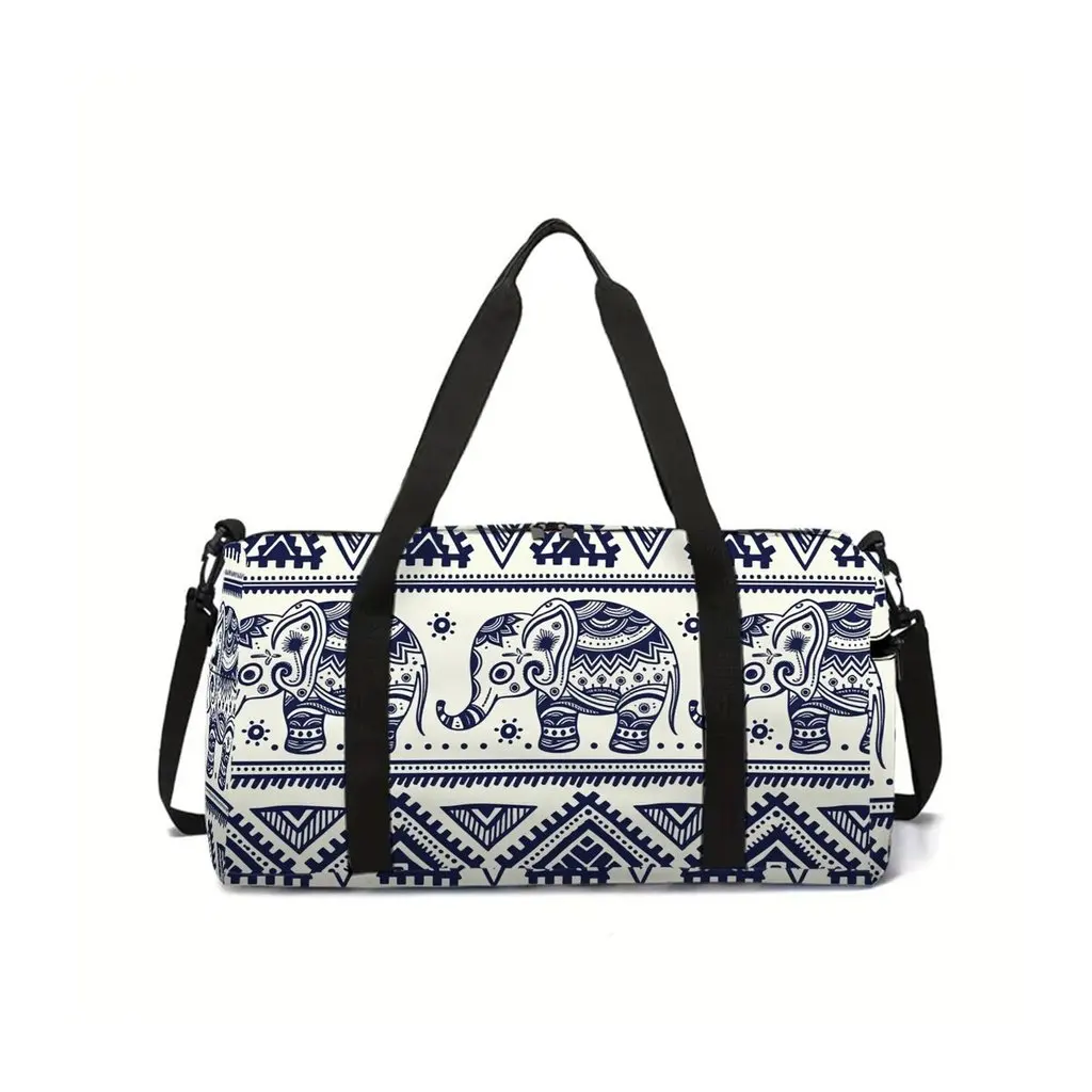 

Сумка для путешествий и школы с 2D-изображением слона, большая вместительная сумка на молнии, лучший подарок для мальчиков и девочек, модный стиль