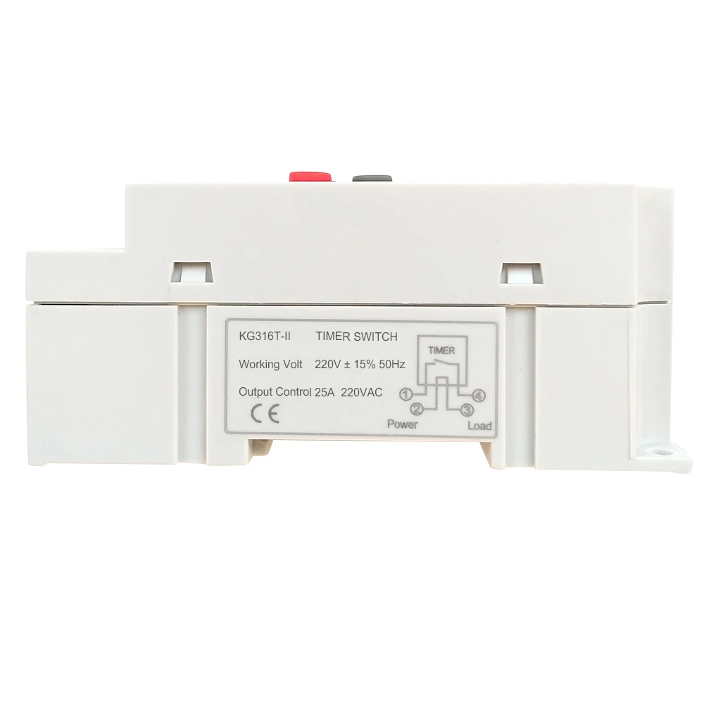 AC 220V 25A Digital Programmable Timer Din Rail Electronic Timer Time Switch Controller with LCD Display Clock Outdoor Tools