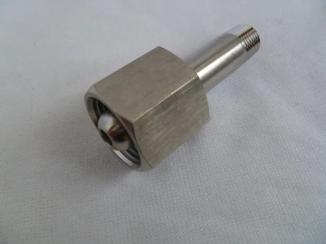 Vidric Stainless steel joint cylinder adapter G5/8 to NPT1/4 oxygen nitrogen argon helium hydrogen