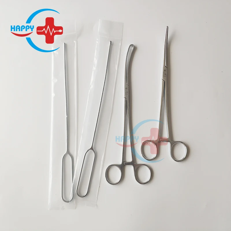 HC-T004 Medical gynecology operation instrument set IUD placing and removing instrument set