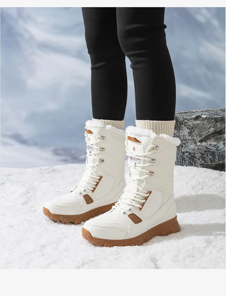 Skypilot Outdoor-Schneeschuhe für Herren, wasserdichte Damenstiefel, Trekking-Sneaker, Wanderschuhe, Winter-Sneaker, hochgeschnittene warme Skistiefel. – Detail 38