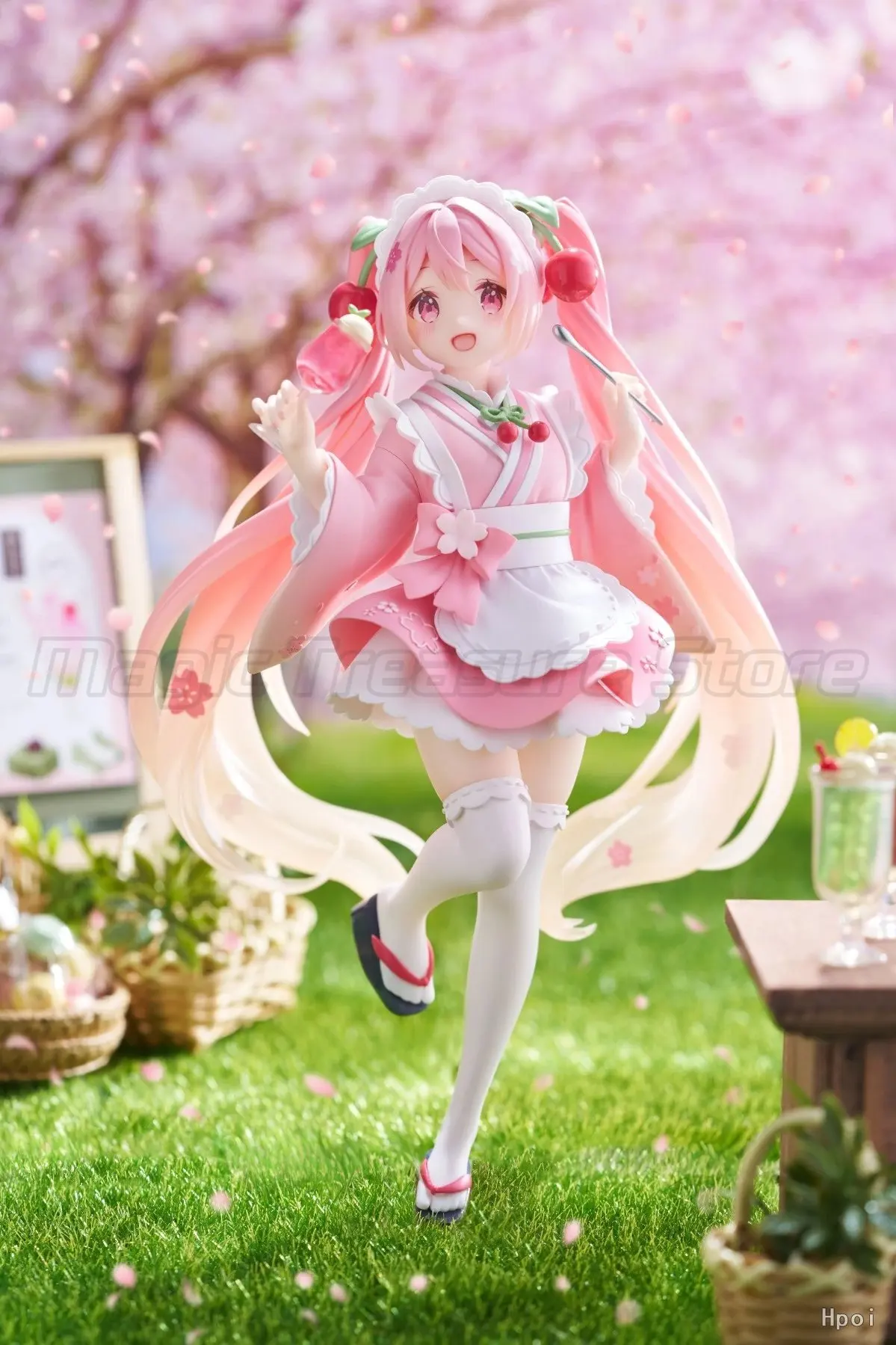 【MT】Figura de Anime de Hatsune Miku Sakura Future Wafu Kafe de TAiTO Coreful, 18 cm de altura