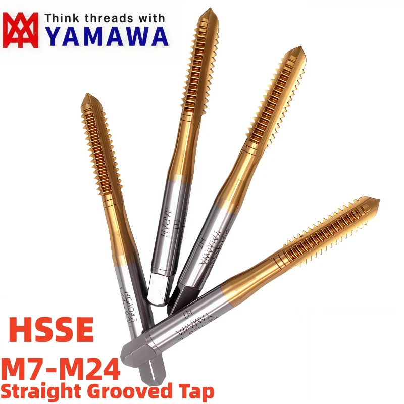 

1 шт. YAMAWA HSSE метрический метчик с прямой канавкой M7M8M9M10M11M12 метчики для машинной резьбы M14M16M18M20M24