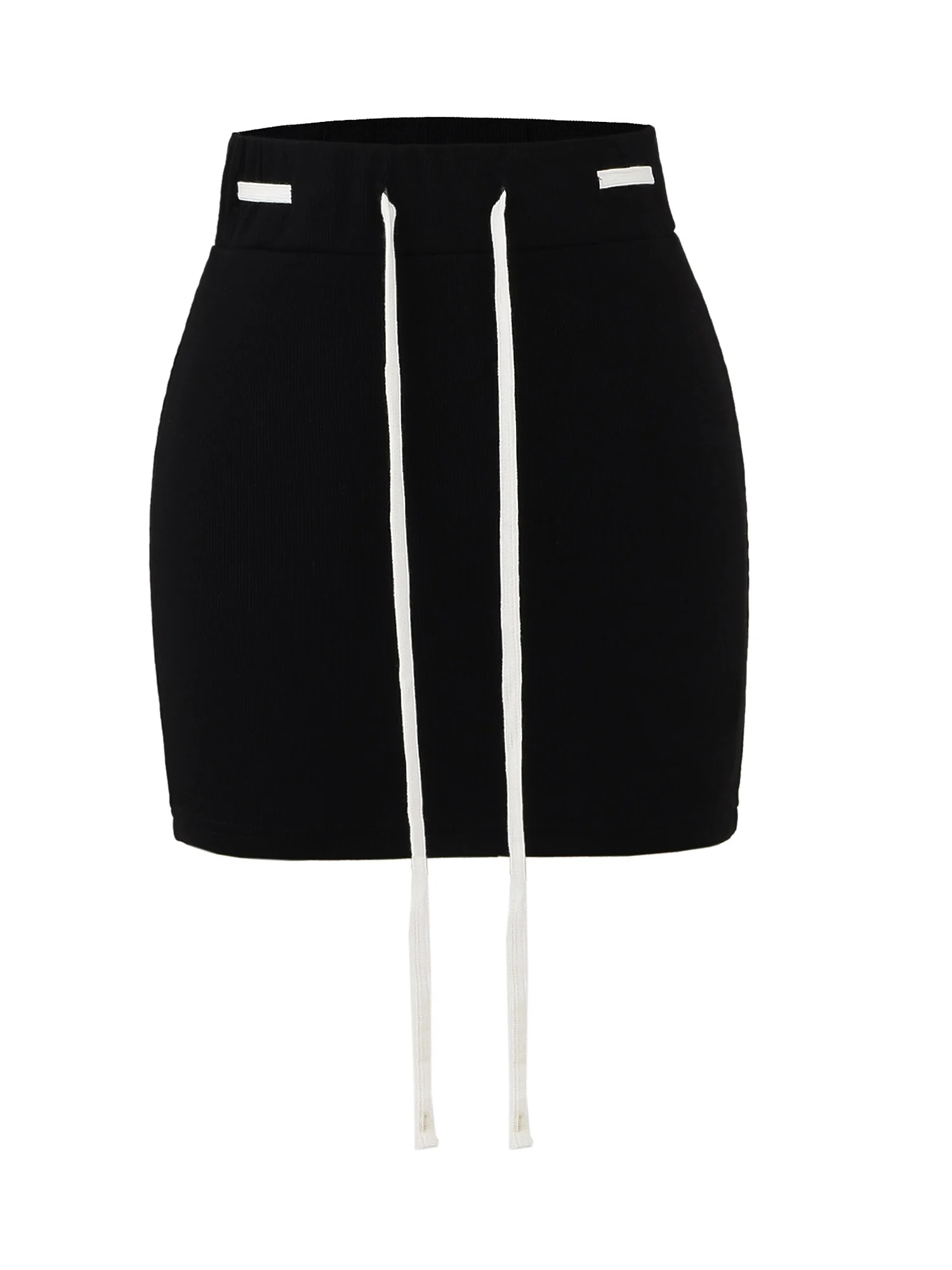 ارتفاع الخصر Dstring مثير فتاة حار تنورة التخسيس عارضة مكافحة الضوء الشارع Sle محبوك Bodycon ort تنورة